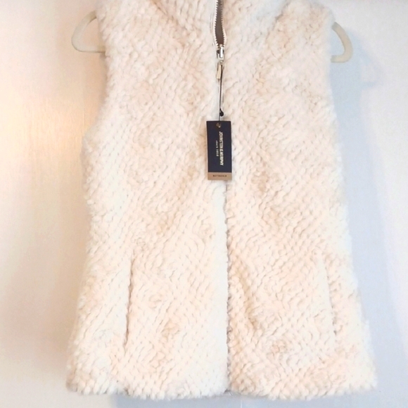 Johnston & Murphy "eversible" Cream Zipper Vest in Size XS (NWT) - Picture 1 of 7